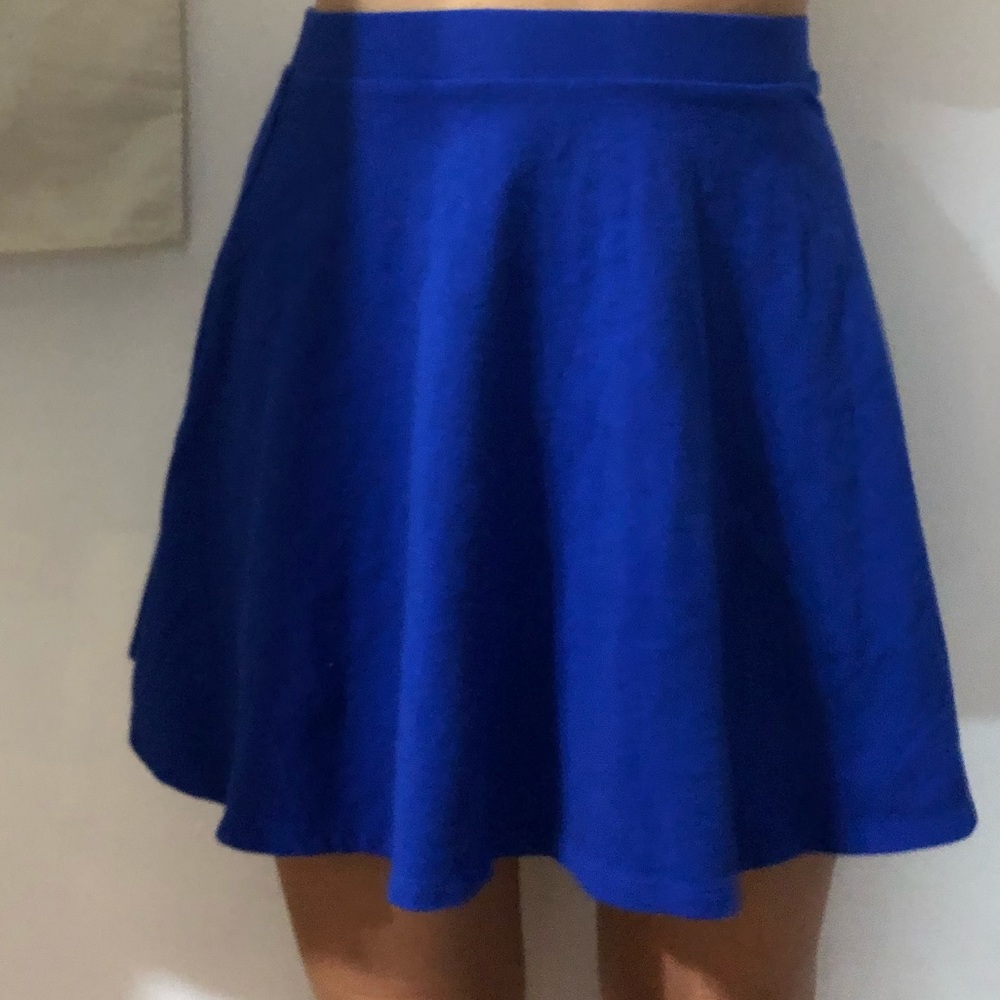 Forever 21 Blue Skater Skirt